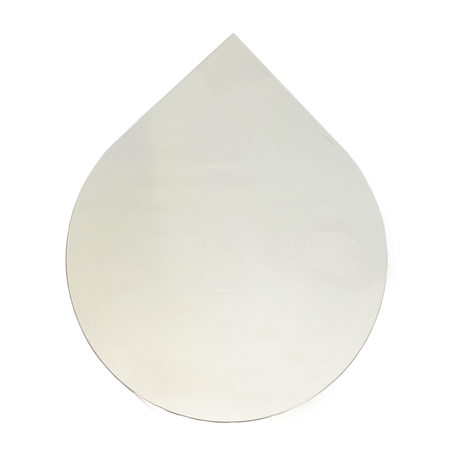 Morsø glasgulvplade - dråbeformet m/logo 110x130 cm