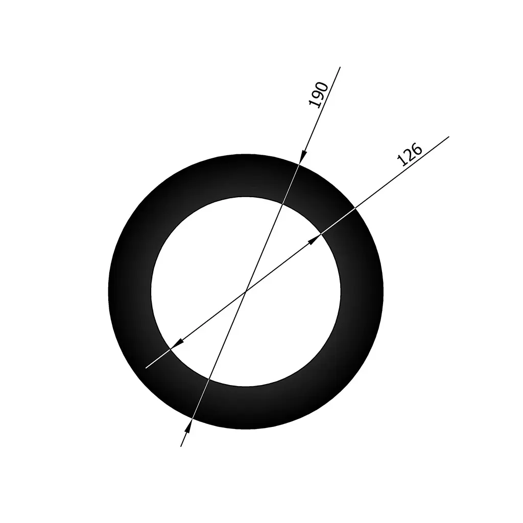 Rosette Ø120 mm, 32 mm Kant