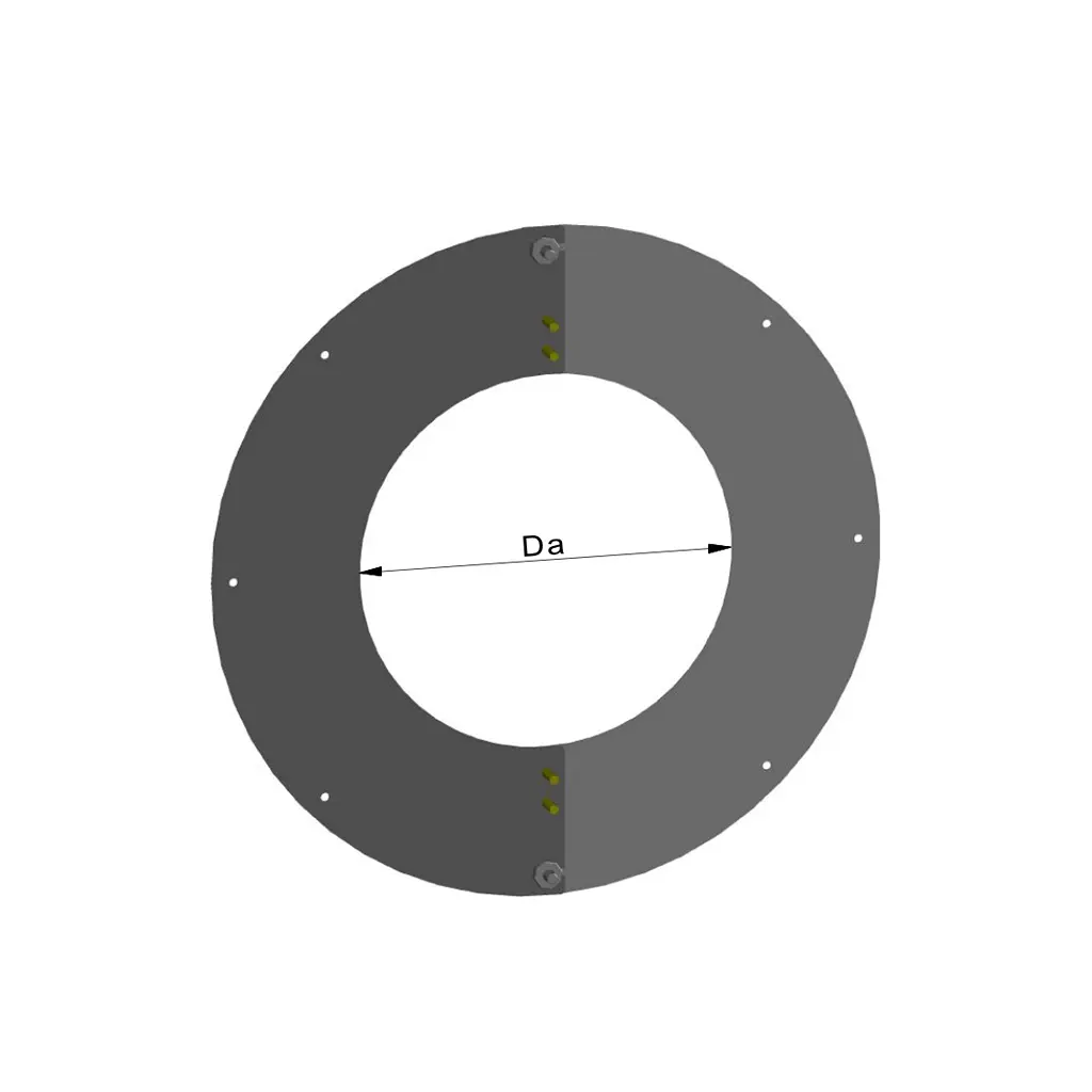 Loftkrave 2-delt 0-10° inkl. skruer 161mm bred kant