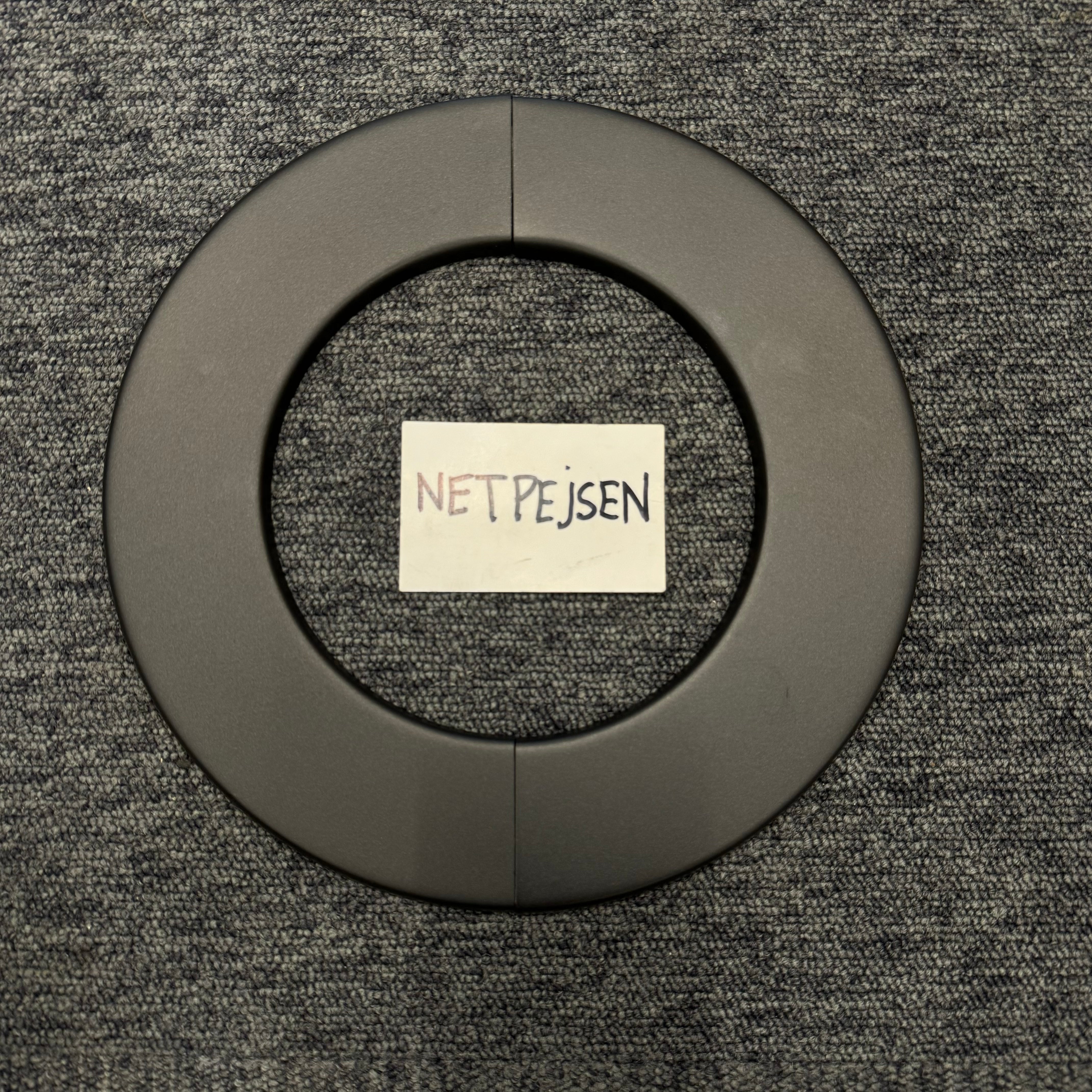 Rosette 2-delt Ø155 52mm kant