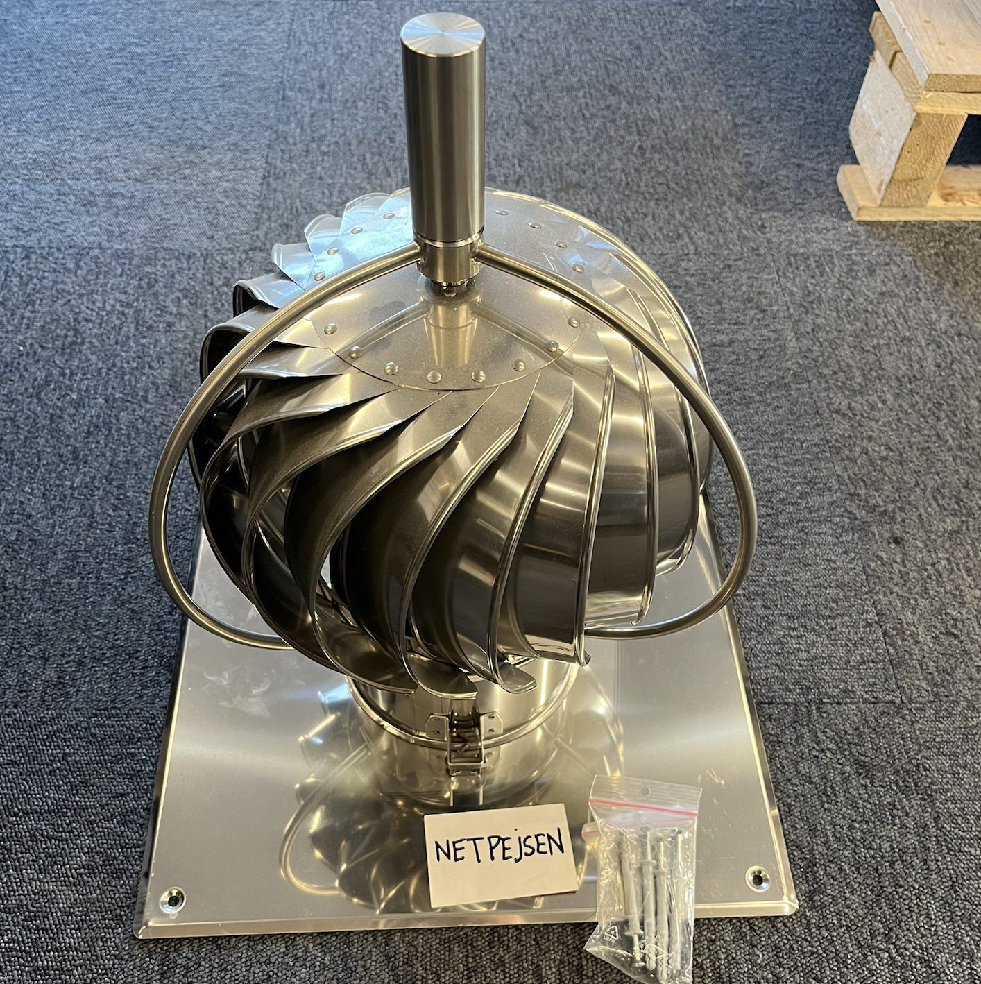 Turbowent til muret skorsten Ø150mm