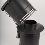 Kaminabzug für Kaminöfen und Kamineinsätze - BlueChimney mit Fernbedienung