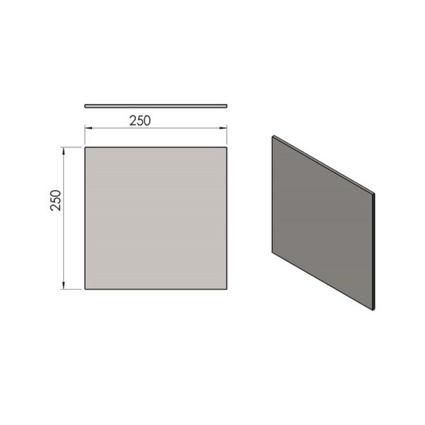 Røgvenderplade Øvre til TermaTech TT1, TT2, TT3