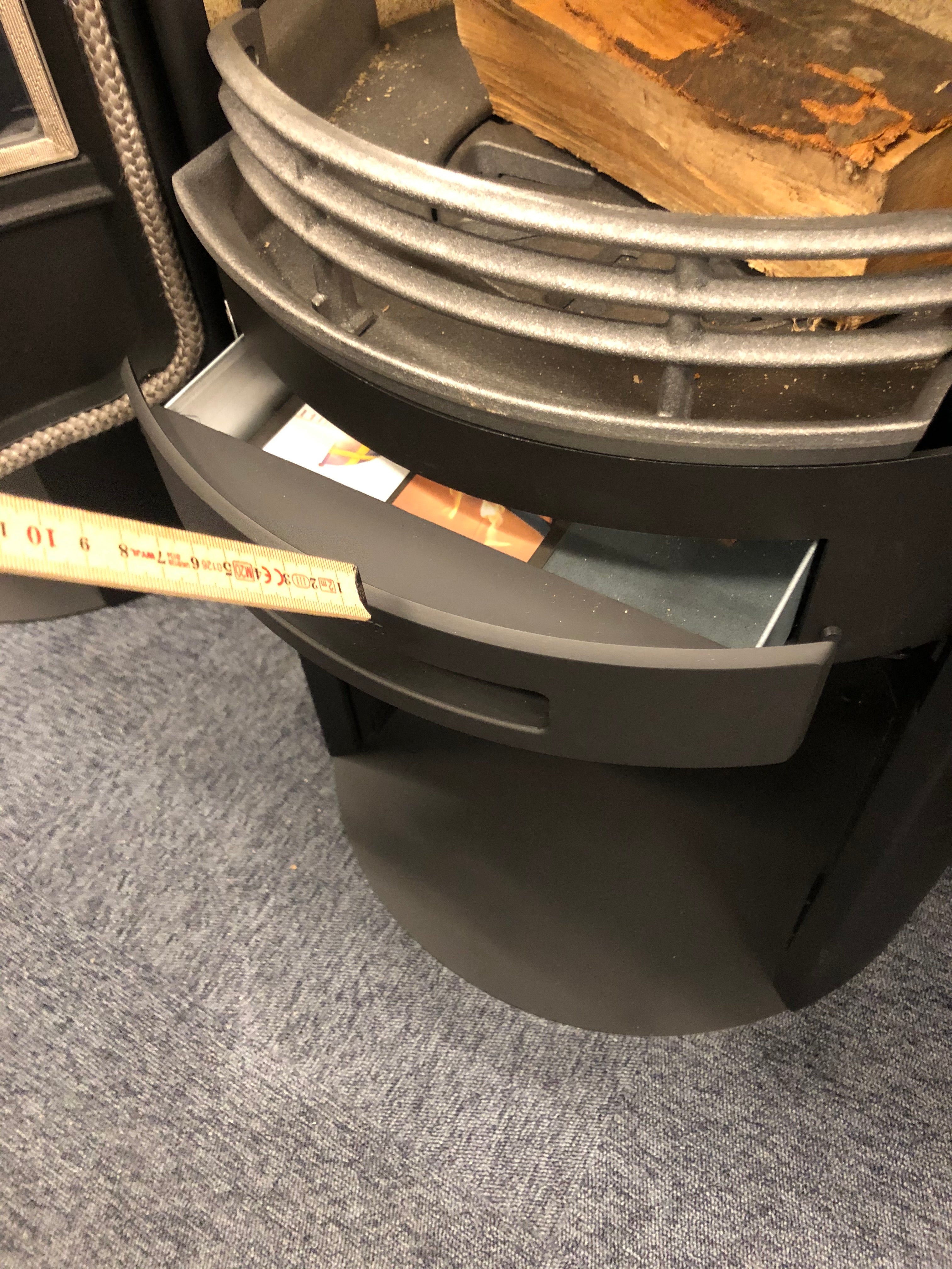 Askeskuffe i sort til Contura 500 Style