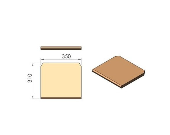 Røgvenderplade til TermaTech TT1, TT2, TT3