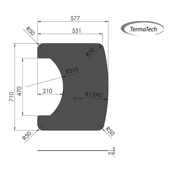 Stålplade Termatech TT20/TT21 formskåret