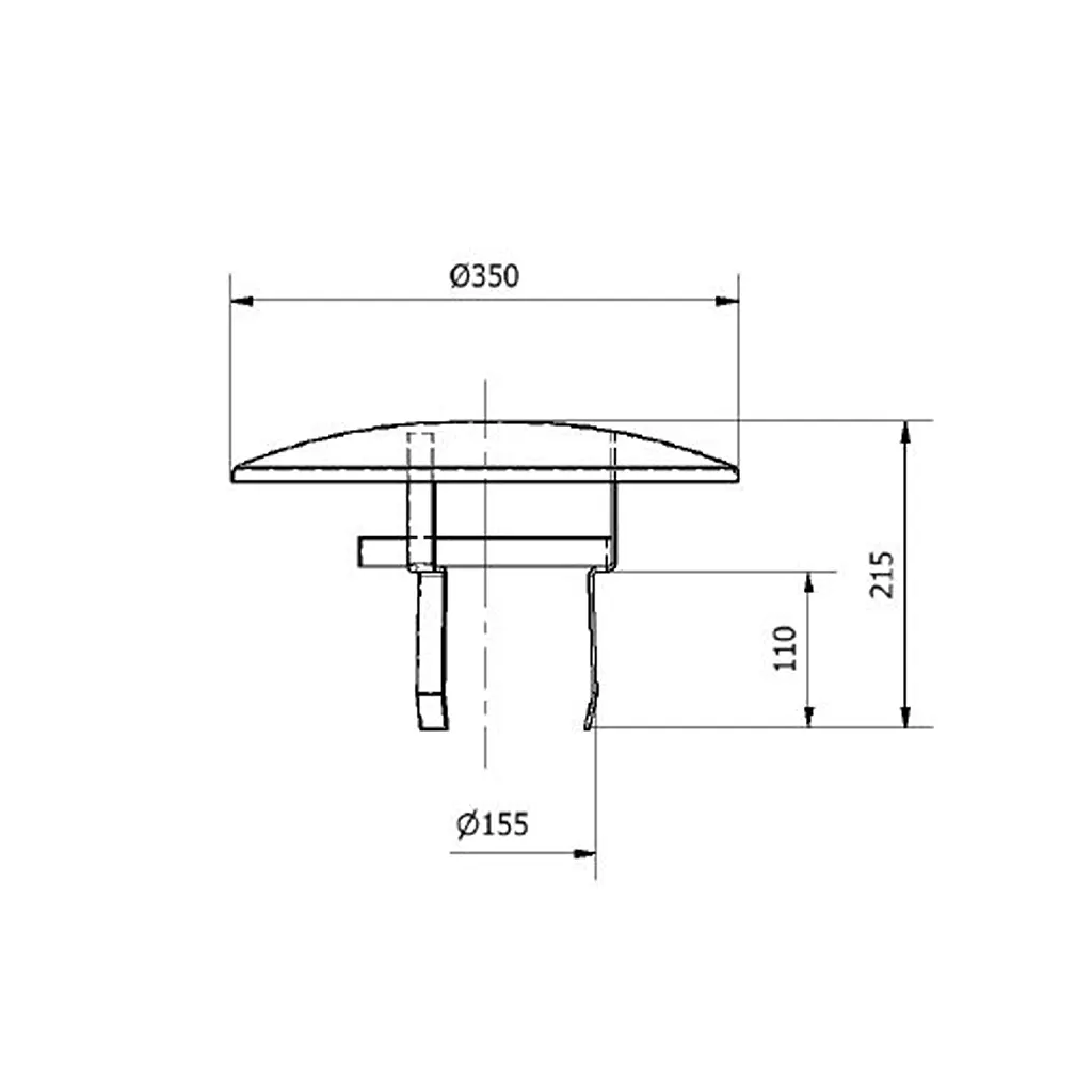 TermaTech Skorstenshætte Ø150 mm Universal – Galvaniseret