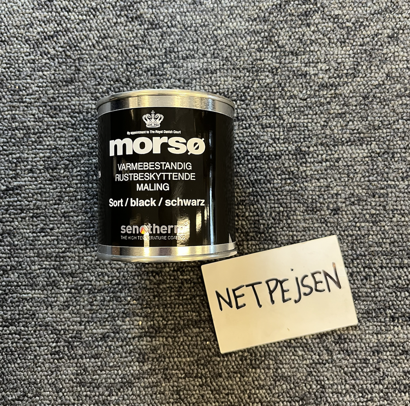 Morsø Senotherm Maling 1/4 Liter Dåse Sort